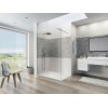 Kinequartz Equerres Solo Kinedo - Verre Transparent Crystal Clean - Paroi de Douche Simple pour Espace Ouvert