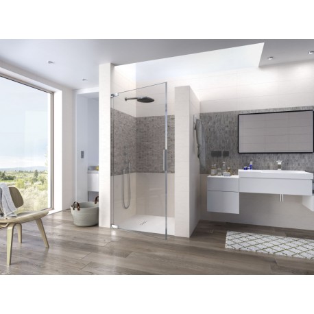 Kinequartz Equerres P Kinedo - Porte de Douche Pivotante Sans Seuil