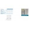 Kinequartz Equerres 2P Kinedo - Double Porte de Douche Pivotante Sans Seuil