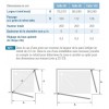 Kinequartz Equerres A/P Kinedo - Double Porte de Douche Pivotante à Accès d'Angle Sans Seuil