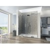 Kinequartz Profilé 2P XXL Kinedo - Double Porte de Douche Pivotante Sans Seuil