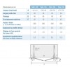 Kinequartz Profilé 2P XXL Kinedo - Double Porte de Douche Pivotante Sans Seuil