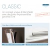 Classic Rondo Kinedo - Paroi de Douche 1/4 de Rond Coulissante à Accès d'Angle