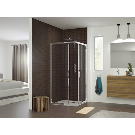 Classic Java Kinedo Sans Seuil - Paroi de Douche Coulissante à Accès d'Angle