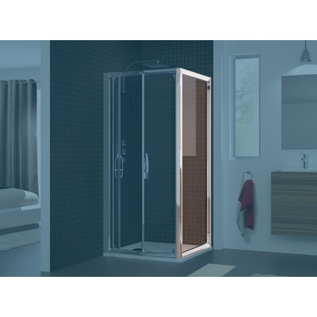 Classic Tonga Kinedo - Paroi de Douche Fixe pour Montage en Angle