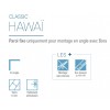Classic Hawaï Kinedo - Paroi de Douche Fixe pour Montage en Angle avec Bora