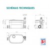 Pompe de Relevage VD80 Watermatic Pour Douche et Cabine de Douche