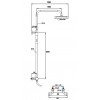 Colonne de Douche Thermostatique Hybride Confort Paini