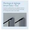 Paroi de Douche Smart Solo Kinedo H197,5 cm Verre Transparent