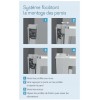 Smart S Sans Seuil Kinedo - Verre Transparent - Porte de Douche Pliante
