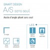 Smart A/S Kinedo Sans Seuil - Paroi Douche d'Angle Transparente et Pliante