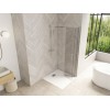 Smart Design Solo S Kinedo - Verre Transparent - Paroi de Douche Simple Pliante pour Espace Ouvert