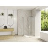 Smart A/P Kinedo Sans Seuil - Paroi Douche d'Angle Sérigraphiée et Pivotante Intérieur / Extérieur