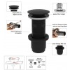 Bonde Lavabo Universelle ABS Noir Digiclic Valentin