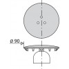 Capot Métal ø90 pour Bonde à sortie verticale 574800 Valentin