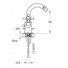 Mélangeur Bidet Monotrou Tubos de Paini