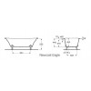 Baignoire en Fonte Newcast Eagle de Roca
