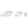 Pack Victoria-N : 2 Tiroirs + Miroir + Applique Double ROCA
