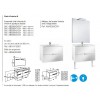 Pack Victoria-N : 2 Tiroirs + Miroir + Applique Double ROCA