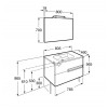 Pack Victoria-N : 2 Tiroirs + Miroir + Applique Double ROCA