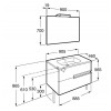 Pack Victoria-N : 2 Tiroirs + Miroir + Applique Double ROCA