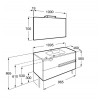 Pack Victoria-N : 2 Tiroirs + Miroir + Applique Double ROCA