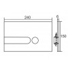 Pack Bâti-Support Autportant Evo Regiplast + Plaque de Commande Caméléon pour WC Suspendu