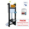 Pack Bâti-Support Autportant Evo Regiplast + Plaque de Commande Caméléon pour WC Suspendu