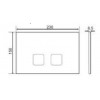 Pack Bâti-Support Autportant Evo Regiplast + Plaque de Commande Plain pour WC Suspendu