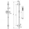 Barre de Douche Square Cox PVD de Paini