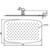 Tête de Douche Ovalie 400 x 250 mm Paini