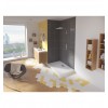 Receveur Douche Kinesurf Rectangle Kinedo avec bonde centrée sur la longueur.