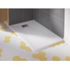 Receveur Douche Kinesurf Rectangle Kinedo avec bonde centrée sur la largeur