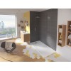 Receveur Douche Kinesurf Rectangle Kinedo avec bonde centrée sur la largeur