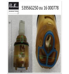 Cartouche Ø 25 mm 53956G250 pour Robinetterie Paini France