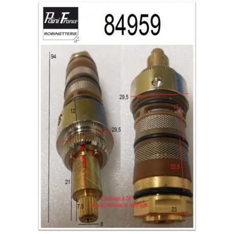 Cartouche Thermostatique 84959 pour Mitigeurs de Paini France