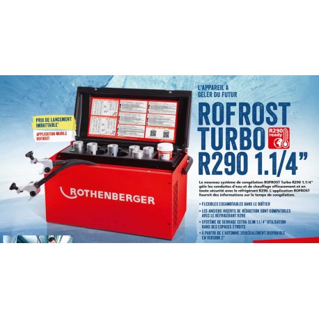 ROFROST Turbo R290 1.1/4" Rothenberger - Appareil de Congélation des Tubes